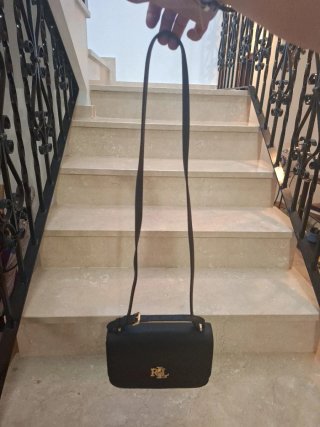 Bolso Hombro Negro Ralph Lauren.