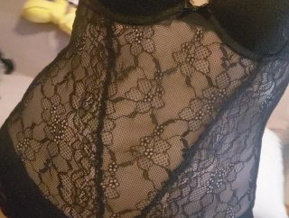 Body de encaje negro