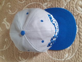 Gorra Boston Talla M Visera Plana Gris/Azul