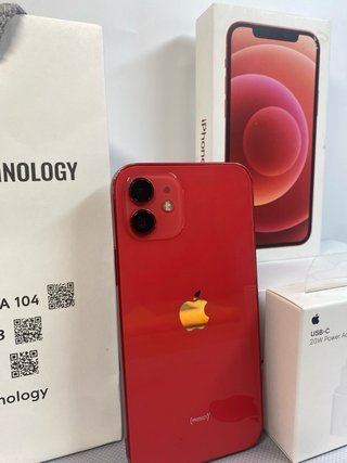 IPHONE OUTLET 12 BATERIA 100% ROJO