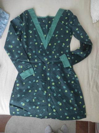 Vestido Skunkfunk verde y azul