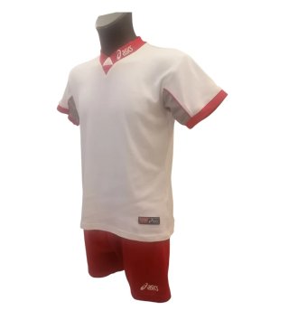 Completo sportivo Asics bianco e rosso L