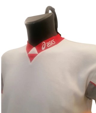 Completo sportivo Asics bianco e rosso L