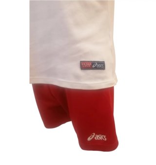 Completo sportivo Asics bianco e rosso L