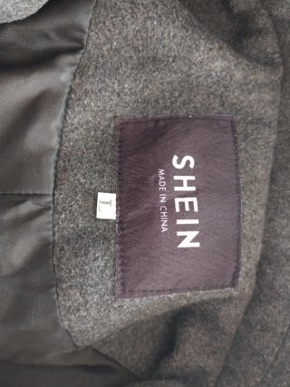 Chaquetón de paño gris hombre