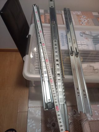 2 Guías para cajón 70cm nuevas