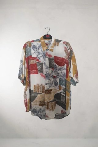 Camisa vintage multicolor