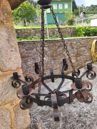 Lamparas de forja rusticas