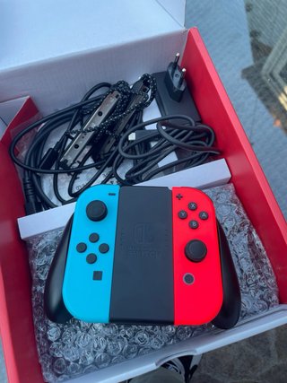 Nintendo Switch Completa Caja Joy-Cons Neón