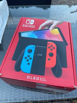 Nintendo Switch Completa Caja Joy-Cons Neón