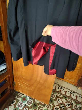 Americana Cortefiel Talla 56 Elegante Negra