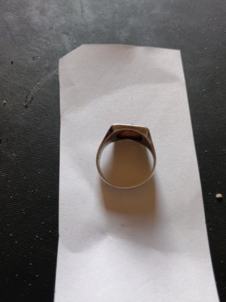 Anillo Plata Antiguo Foto Años 30