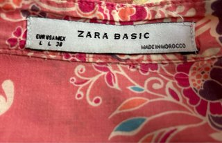 Vestido Zara estampado floral talla XL