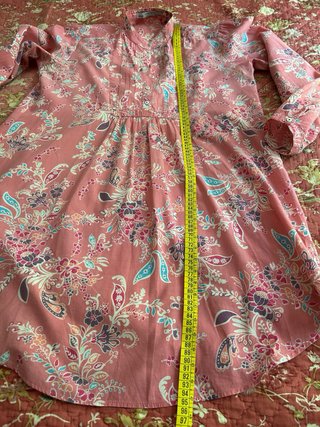 Vestido Zara estampado floral talla XL