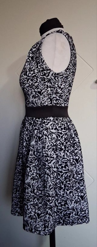 Vestito donna fantasia bicolore