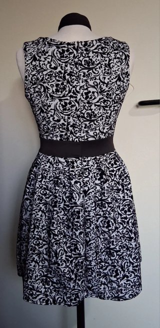 Vestito donna fantasia bicolore