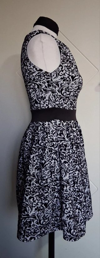 Vestito donna fantasia bicolore