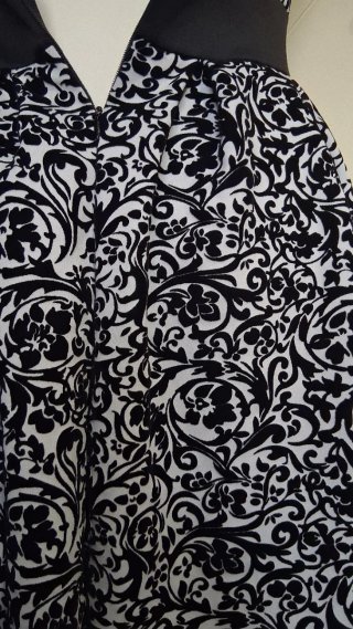 Vestito donna fantasia bicolore