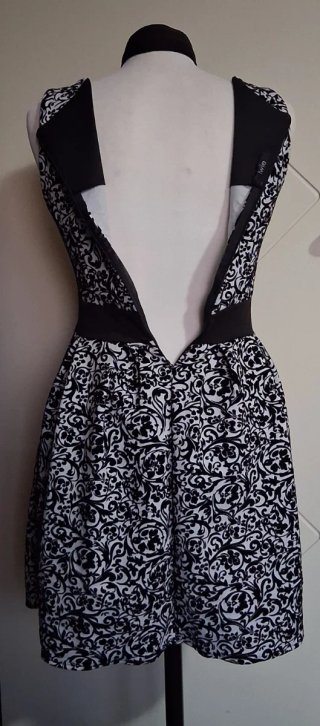 Vestito donna fantasia bicolore