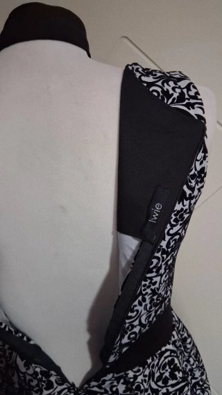Vestito donna fantasia bicolore