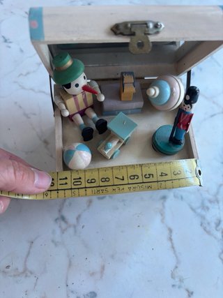 Carillon musicale in legno con scatola
