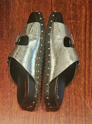 Ciabatte Gold & Gold Donna Argento Nero