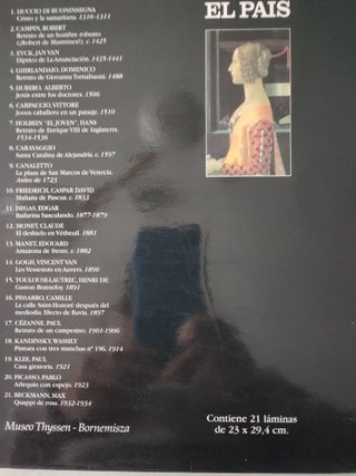 21 Láminas Cuadros Museo Thyssen Bornemisza