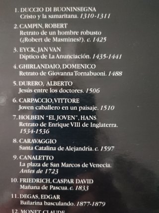 21 Láminas Cuadros Museo Thyssen Bornemisza