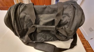 Bolsa de deporte negra 50 x 26 x 27 cm