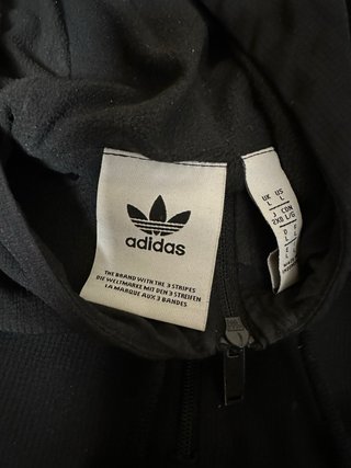 Chaqueta cortavientos Adidas Negra