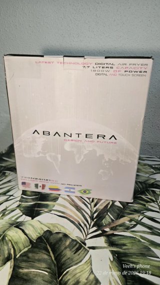 Freidora de aire Abantera roja