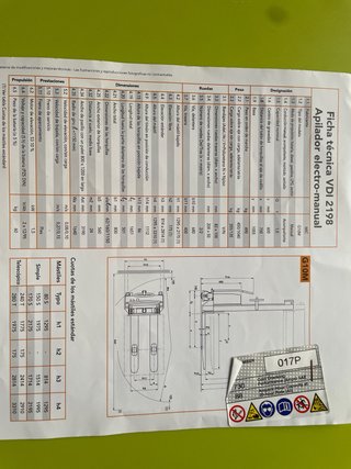 Apilador G10M electro-manual