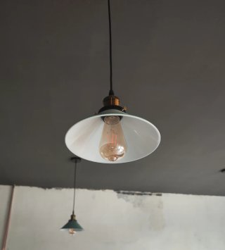 Lámparas colgantes metal y cristal lote de 8