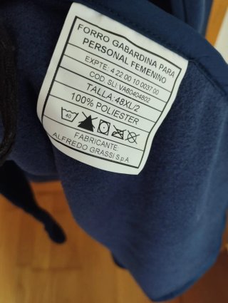 GABARDINA AZUL MILITAR A ESTRENAR