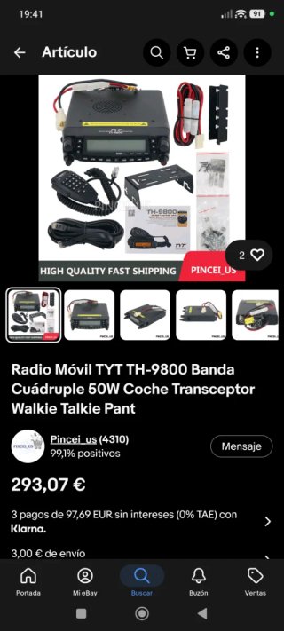 Emisora TYT TH-9800 Quad Band