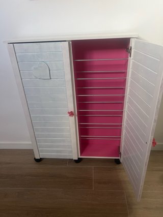 Mobile porta scarpe bianco con cuori esclusivo