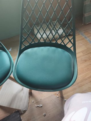 Juego de 2 Sillas Verdes Diseño Moderno