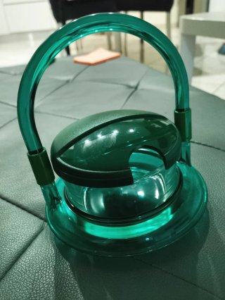 Formaggiera plastica anni 80/90 verde