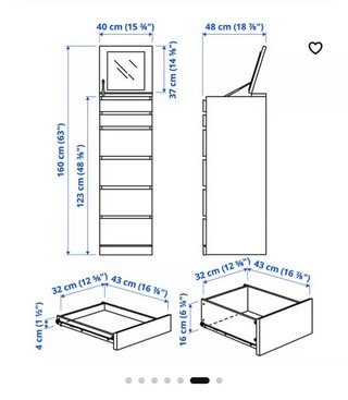 Cajonera pequeña blanca