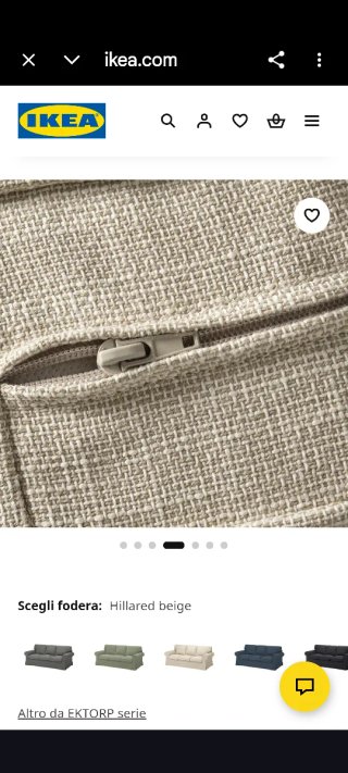 Divano 3 posti Ektorp Ikea beige