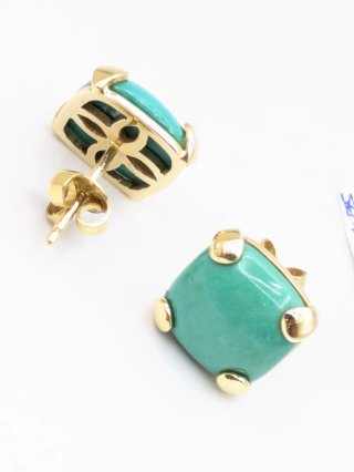 Pendientes Oro 18k Turquesa