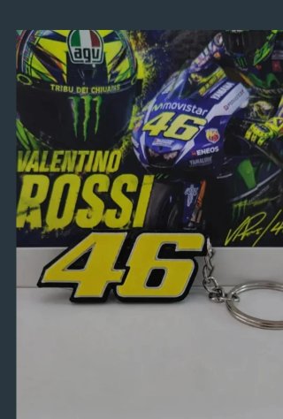 Portachiavi ispirato a Valentino Rossi