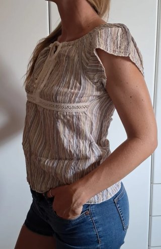 Casacca t-shirt a righe vintage