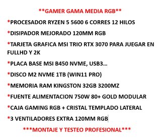 GAMER RYZEN 5 5600 RGB