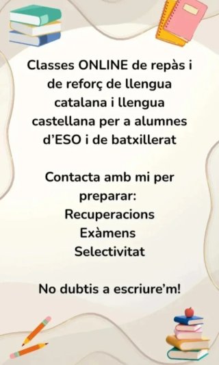 Classes de repàs de català i castellà