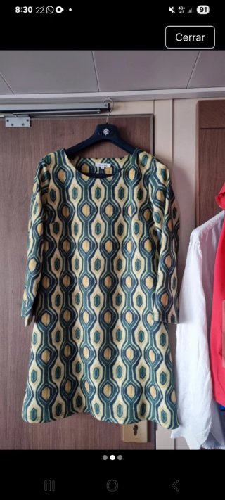 Vestido estampado geométrico