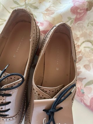Zapatos planos beige mujer talla 39