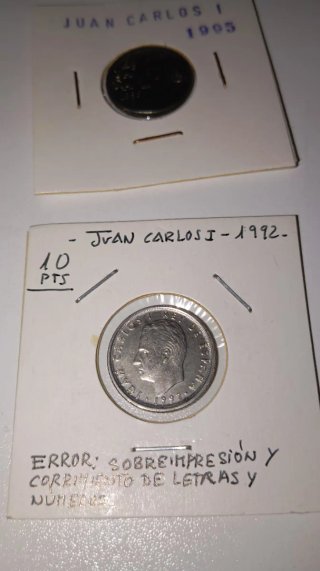 Lote 9 Monedas 10 Pesetas España Diferentes Años