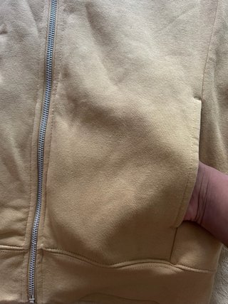 Chaqueta con cremallera amarilla Talla M