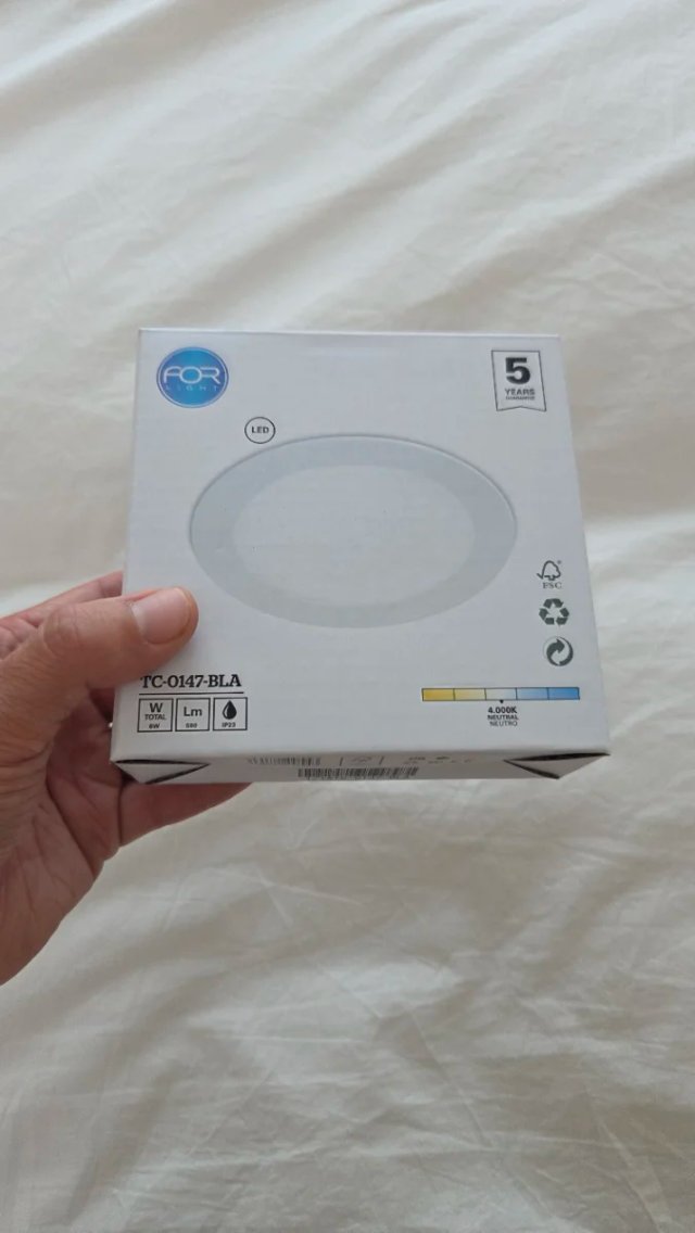 6 Focos LED Empotrables Luz Fría